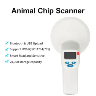 Nimal-lector RFID de 134,2 KHz, 125kHz, USB/Bluetooth, escáner de Microchip para mascotas, gato y perro, Chip de vidrio de FDX-B, lector de etiquetas de identificación