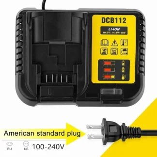 Cargador de batería de litio DCB112 DCB118 para dewalt 10,8 V 12V 14,4 V 18V 20V DCB206 DCB205 DCB204 DCB203 DCB120,DCB107 DCB115 DCB105