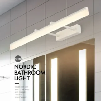 Luz de espejo, luces LED para baño, accesorio de iluminación estirable para maquillaje, apliques de pared para tocador, lámpara frontal de espejo interior impermeable