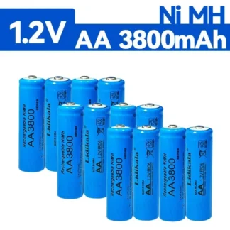 Batería alcalina de níquel-hidrógeno de alta calidad, 1,2 V, AA, 3800mAh, 1,2 V, reloj, cámara de juguete, batería recargable
