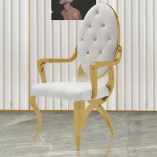 Sillas de comedor de acero inoxidable, muebles modernos para el hogar, sillón con respaldo Simple para cocina, silla de comedor informal creativa