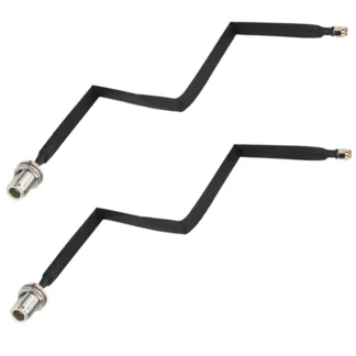 Cable plano N hembra a RP-SMA macho, Cable adaptador Coaxial de extensión para ventana y puerta, para LoRa WiFi LoRaWa, 2 uds.
