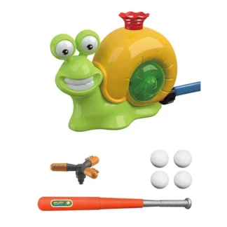 Aspersor de agua de béisbol para niños y niñas, juguetes de juego al aire libre, 2 en 1, juguetes de Caracol de agua exterior con 2 cabezales de rociador