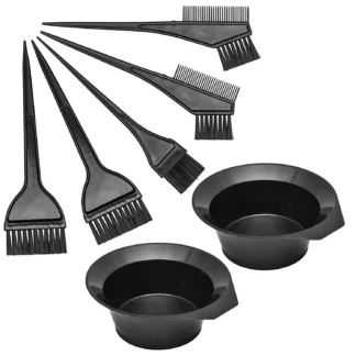 Juego de pinceles y cuencos para teñir el cabello, herramientas para teñir el cabello, aplicador para colorear, juego de 7 piezas
