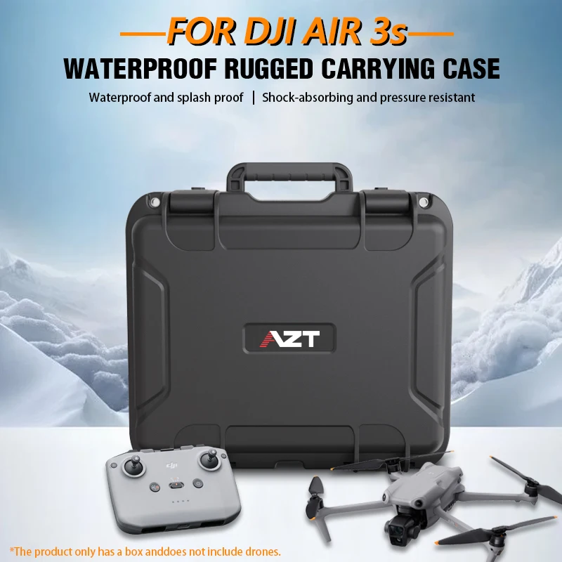 Estuche rígido DJI Air 3/3s Estuche de transporte impermeable para DJI Air 3/3s Fly More Combo con controlador DJI RC 2/RC-N2, sin Dron