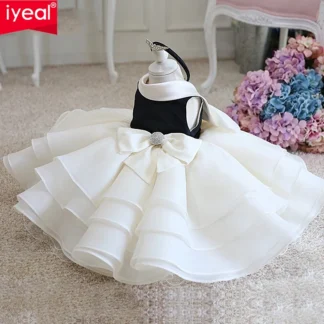 IYEAL-Vestidos Elegantes de princesa para niñas, ropa Formal para fiesta de cumpleaños y bautismo, Eid, 2024