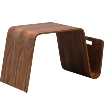 Mesa auxiliar de madera contrachapada de Bentwood para portátil, mueble de salón con diseño de mediados de siglo, moderna, para desayuno, revista