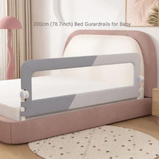 Barrera de seguridad para la cama del bebé, barandilla de seguridad para la cama de los niños, protección contra caídas (200 pulgadas), 78,7 cm, 1 unidad