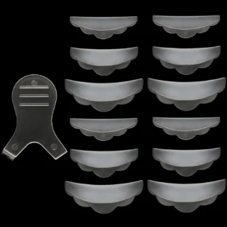 5 pares de almohadillas de silicona para permanente de pestañas Y cepillo de pestañas 3D aplicador de rizador de pestañas herramientas de levantamiento de maquillaje varillas de protección