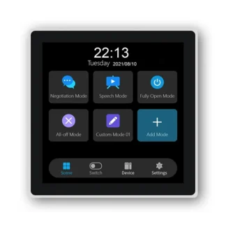 Interruptor de Panel Tuya T3E, Panel de pantalla táctil, interruptor de Panel de Control inteligente UE, interruptor de luz de empuje de pared para hogar inteligente Zigbee