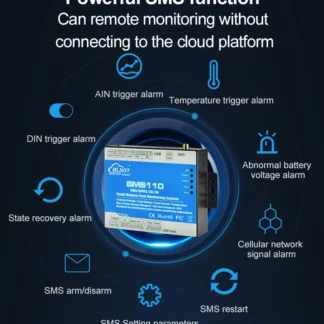 Sistema de monitoreo de batería de energía solar 4G, alarma de voltaje de batería de 0-15V