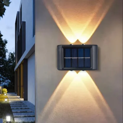 Reflector de luz Solar para decoración de pared exterior, accesorio de iluminación brillante, 4LED
