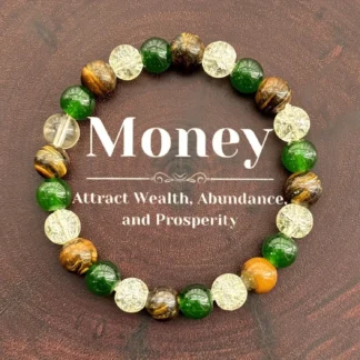 Pulsera curativa de prosperidad y abundancia: pulsera relajante y mejora de éxito para fortaleza y bienestar personal