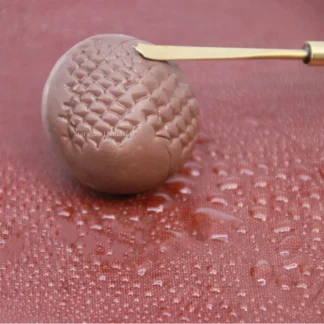 Herramienta de alfarería de 3/4/5mm, Escala de impresión de textura, mango de sándalo, cabeza de cobre, pez y Dragón, herramienta especial para hacer macetas de arcilla roja