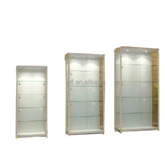Estante de exhibición de madera para tienda de perfumes, mueble de vidrio personalizado, diseño de estantería