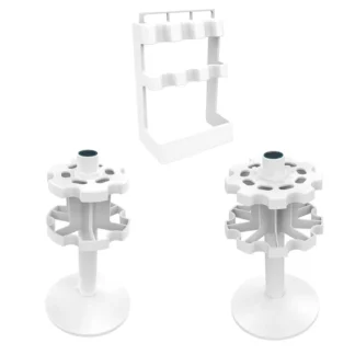 Estante para pipetas que ahorra espacio, soporte para pipetas laboratorio, soporte giratorio para micropipetas