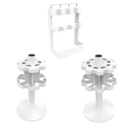 Estante para pipetas que ahorra espacio, soporte para pipetas laboratorio, soporte giratorio para micropipetas