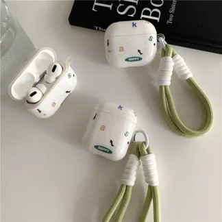 Funda de auriculares con letras en inglés para Apple Airpods Pro2, funda para Airpods 3, 3. ª generación, funda para AirPod 2 1