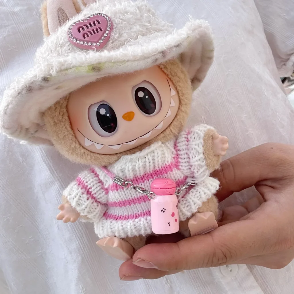 Muñecas Labubu I II Idol de 17cm, minimuñecas de peluche bonitas, ropa de Corea Kpop Exo Idol, monos, ropa, accesorios DIY, regalos