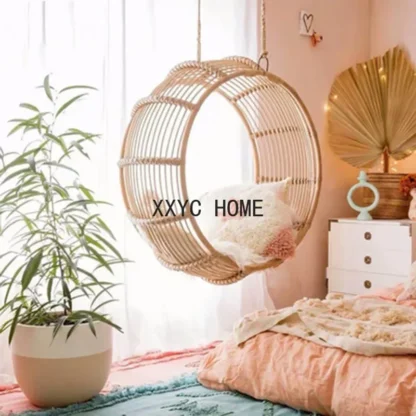 Silla colgante barata para interiores, dormitorio, jardín Premium, hamaca colgante para exteriores, decoración de columpio