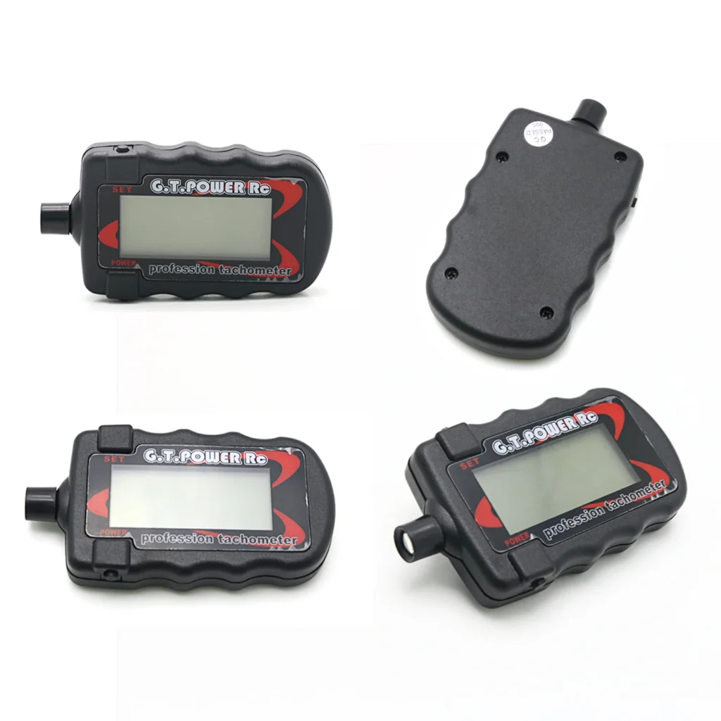 1/2 Uds tacómetro tacómetro óptico digital G.T. El motor RC profesional modelo de potencia puede almacenar datos de RPM de pico de 2-9 aspas