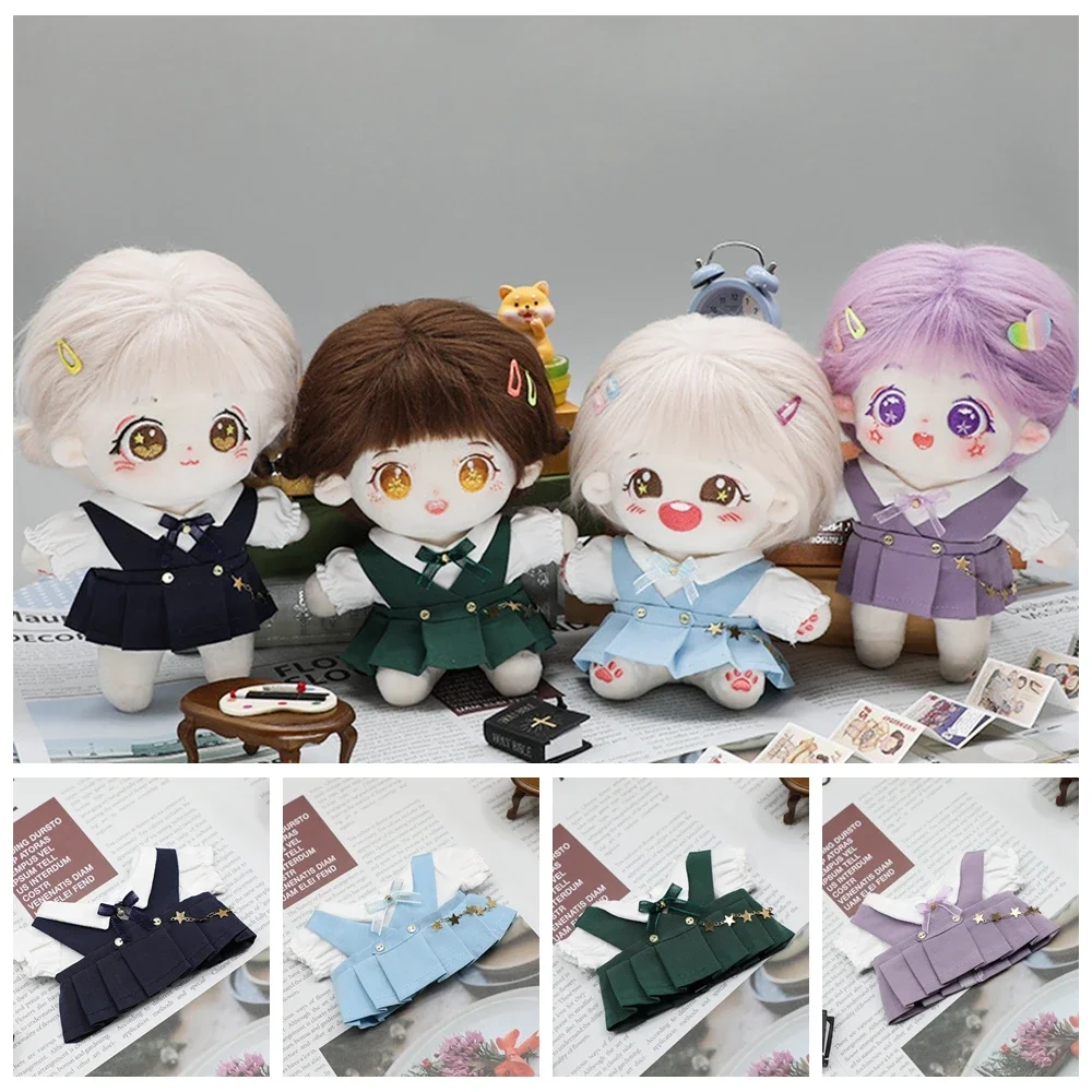 Ropa para muñecas de 20cm, falda con lazo JK rosa, accesorios de ropa para muñecas, Kpop, EXO, Idol de Corea, regalo de muñecas de algodón