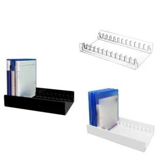 Adecuado para PS5/PS4, estante de almacenamiento de discos de juego, estante de exhibición, soporte de disco de juego acrílico