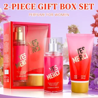Conjuntos de fragancias para mujer, niebla corporal y loción corporal, colección de 2 piezas, regalo largo