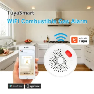 Detector inteligente de fugas de Gas WiFi/ZigBee, alarma de Gas Combustible, Sensor de Gas Natural GLP altamente sensible, sistema de alarma de seguridad contra incendios