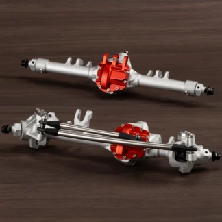 Juego de eje recto compensado de construcción de una pieza de aluminio mecanizado para 1/10 RC Crawler Axial SCX10 II VS4-10 piezas de camiones de roca