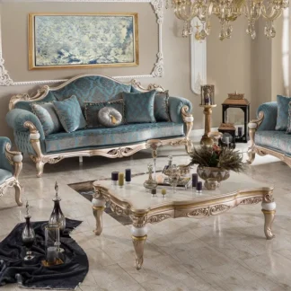 Combinación de sofá de tela europea, muebles franceses para sala de estar