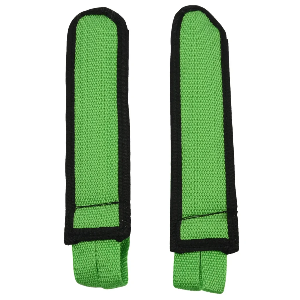 1 par de correas para pedales, correas para pedales, correas para pedales para niños, correas para pedales de bicicleta, correas para pies de bicicleta (verde)