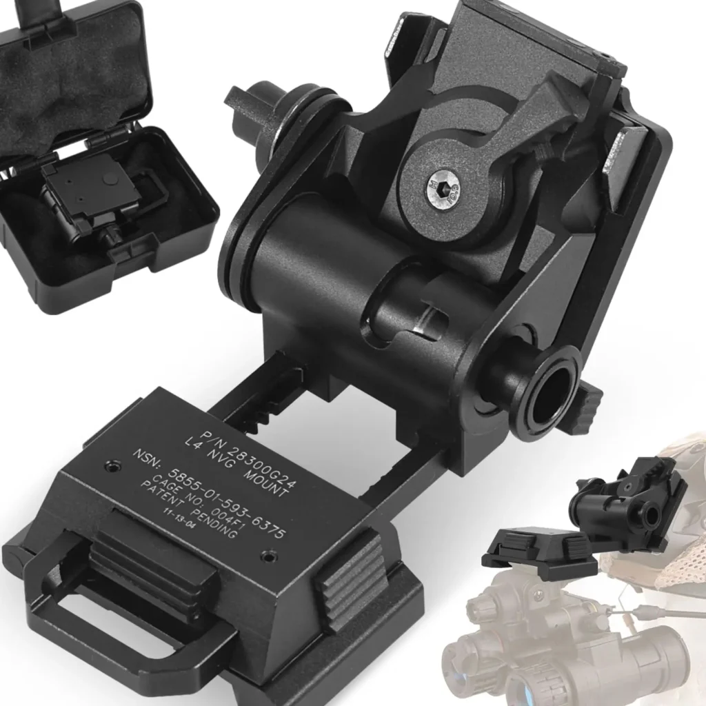 Soporte de montaje para casco BOOIU Metal L4G24 NVG, soporte para gafas de visión nocturna, soporte para casco táctico para deportes al aire libre para PVS15/18
