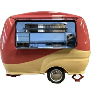 Remolque de Catering móvil de lujo, hamburguesa, furgoneta, Hotdog, carrito de comida, refrigerador, helado, camión de comida con exprimidor de cocina completo, barra de café