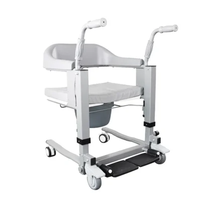 Silla giratoria para pacientes con ancianos discapacitados, silla elevadora con transferencia de ruedas, orinal