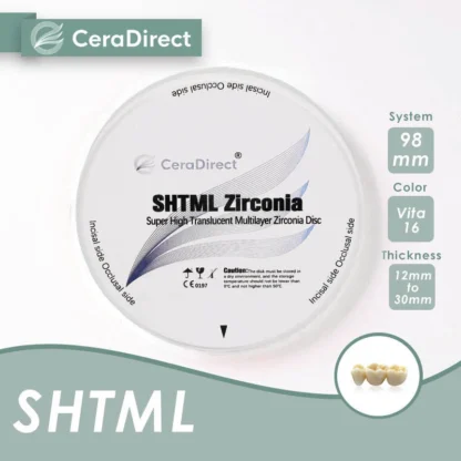 Zirconia dental SHTML 98 mm 6 capas Uso de circonio multicapa para laboratorio dental