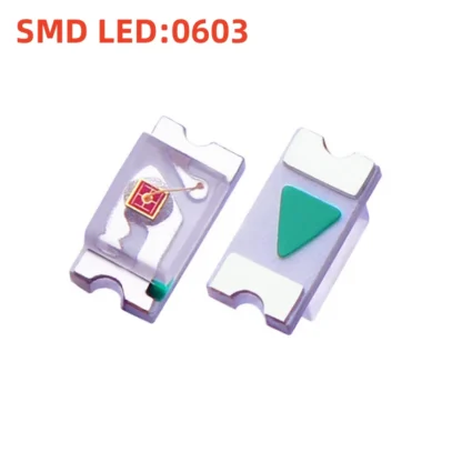 500 piezas 0603 LED rojo verde azul amarillo Rosa Blanco naranja azul hielo UV SMD luz LED 1608 diodo emisor de luz de alta calidad brillante