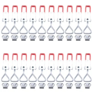 Paquete de 20 abrazaderas de pestillo de palanca ajustables, 4001, capacidad de retención de 330 libras, abrazadera de palanca de pestillo de liberación rápida de alta resistencia