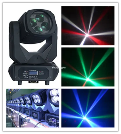 4 Uds Dj Pro iluminación led súper mini haz de luz afilada 4x25w 4 en 1 rgbw haz de luz con cabezal móvil para Dj Disco barras de fiesta en casa