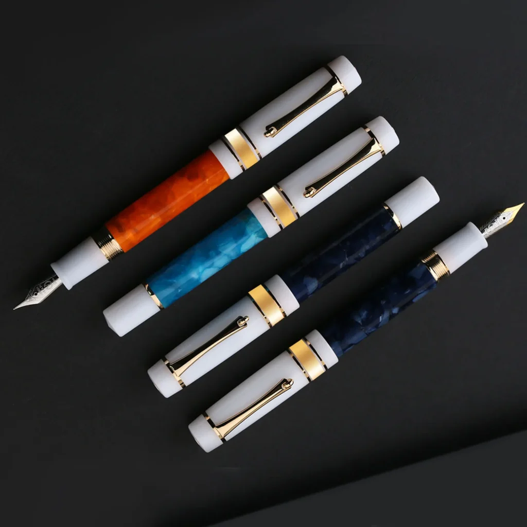 Mahan-pluma estilográfica M400 #6, pluma de tinta de escritura de resina con convertidor, bolígrafos de regalo de alta calidad, suministros escolares de oficina