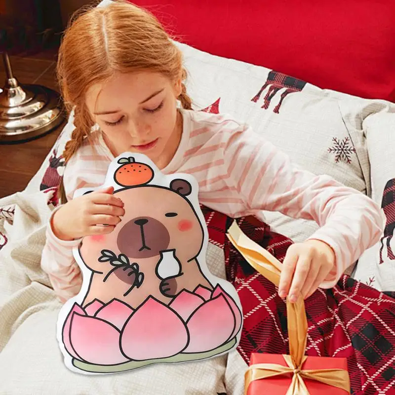 Capibara Animal relleno Ultra suave almohada capibara peluche realista Animal decoración del hogar juguete almohadas y peluches