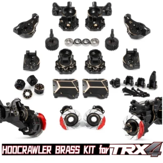HooCrawler TRX4 pesas de latón Gen2 cubierta de Portal soportes de enlace de cubierta diferencial con juego de engranajes de actualización para pesos de eje RC 1/10 TRX4 TRX6