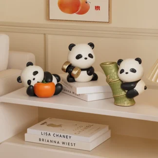 7,5-18,5 cm estilo chino Panda entorno imagen bonita curación estabilidad emocional Material de Pvc decoración de escritorio de coche regalos para niños