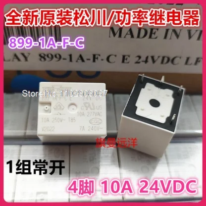 (10 unids/lote) 899-1A-F-C E T73 24V 10A HF3FD HF3FA 024-HST.