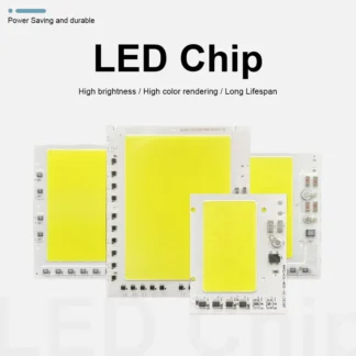 Chip LED COB para iluminación de bricolaje, Bombilla IC inteligente de 10W, 20W, 30W, 50W, 100W, 220V, sin necesidad de controlador, 150W, 200W