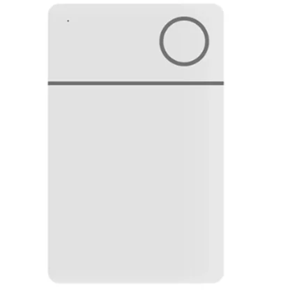 Dispositivo antipérdida inteligente con etiqueta inteligente Seguimiento GPS El rastreador de billetera IPX6 funciona con IOS Find My (blanco)