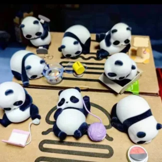 Caja ciega de juguete, Panda, Rollo, Pandas, son también adornos de escritorio de la serie Cat, figuras de acción, modelo Animal Kawaii, cajas sorpresa Fubao