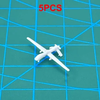 Piezas de simulación de 5 MQ-1A, avión Predator no tripulado, modelo a escala 1/2000, 700, 400, 350, avión espía, vehículo aéreo de combate, decoración pequeña