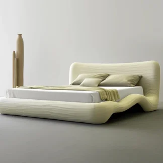 Europen-Juego De Cama doble De terciopelo De lujo, cabeceros blancos De suelo grande para adultos, Camas De dormitorio, tamaño King, Loft, muebles De Casal