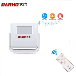 Timbre inalámbrico Darho Dingdong, 15 canciones para tienda en casa, timbre de bienvenida, timbre de puerta, sistema de alarma inteligente con batería